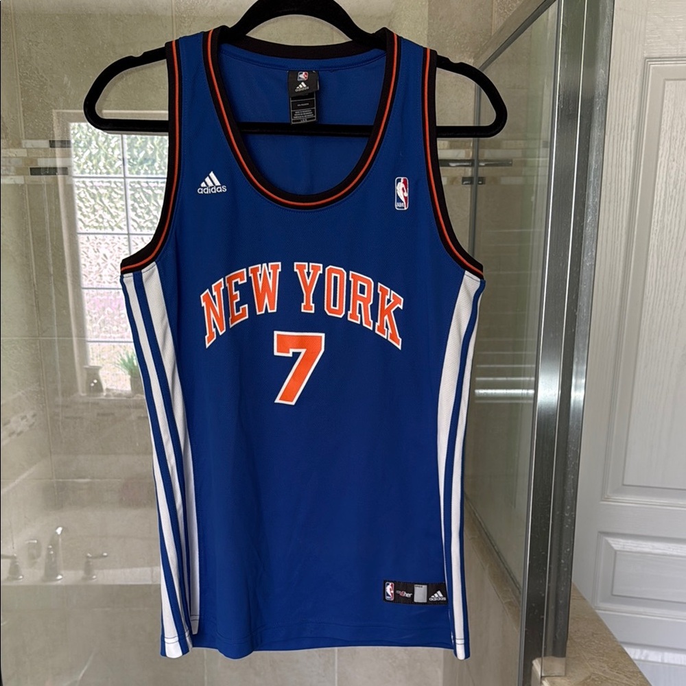 adidas Blue New York Basketball Jersey